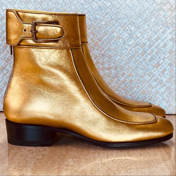 🌟HOST PICK 🌟SAINT LAURENT Miles Buckle Cuff Ankle Boot - Picture 1 of 14